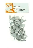 Sachet de 25 Attaches Fils - Ø 16 mm - Gris - Debflex