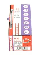 Boîte de 100 Colliers Rilsan Blanc - Largeur 3.6 mm - Longueur 140 mm - Ref 709050 - Debflex