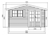 Abri de jardin en Bois RIGNITZ Solid 14.25 m² S8969