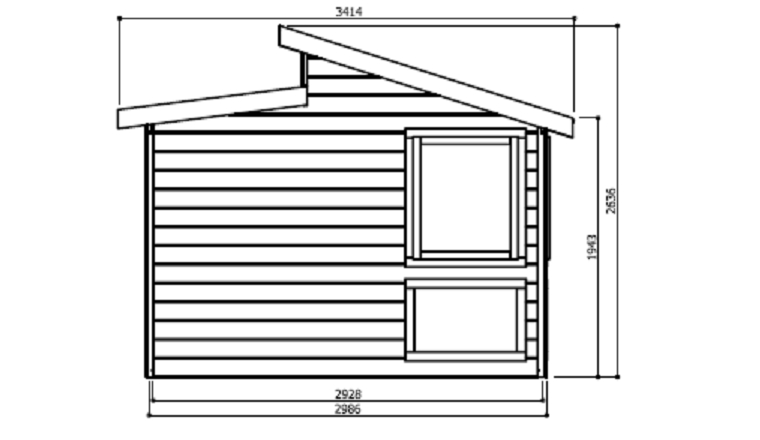 Abri de jardin en bois MERANO Solid 8.58 m² S8247 