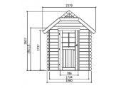 Abri de jardin en Bois GALWAY Solid 4.79 m² S8503