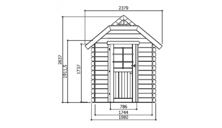 Abri de jardin en Bois GALWAY Solid 4.79 m² S8503