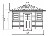 Abri de jardin en Bois NANCY Solid 5.45 m² S8205