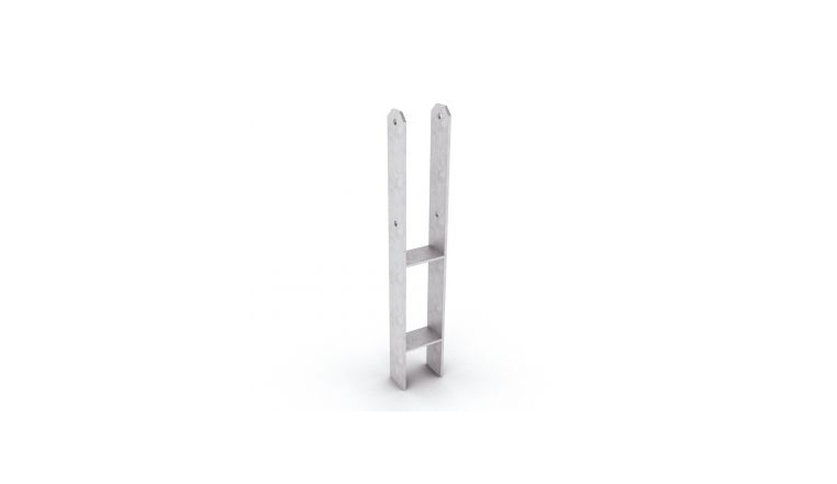 Lot de 4 Supports en H à Bétonner - Section 12 x 12 cm - Ref 4XS5500 - Solid