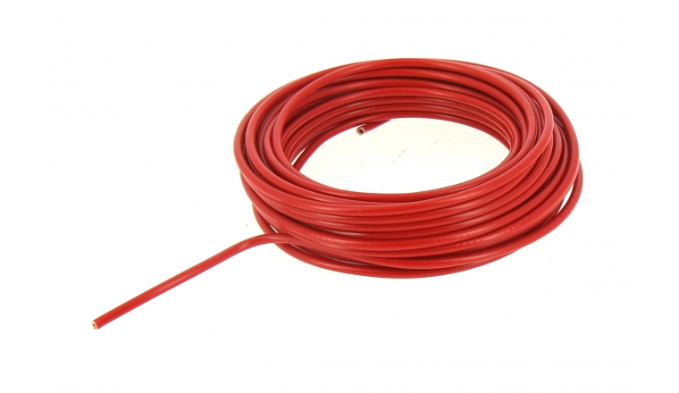 Fil Electrique H07V-K Rouge 2.5 mm² - Bobine de 10 m - Ref 205324 - Debflex