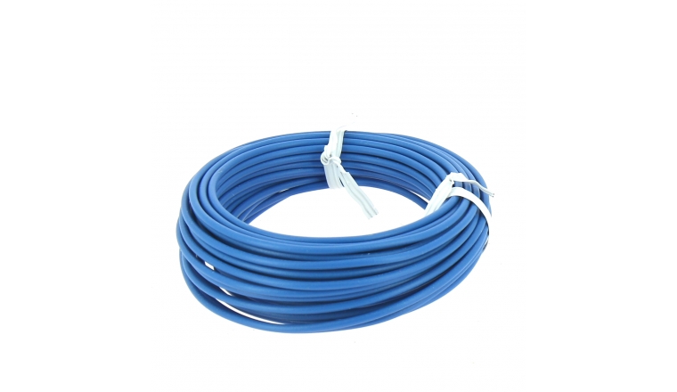 Fil Electrique H07V-U Bleu 1.5 mm² - Bobine de 10 m - Ref 8324482B - Miguelez