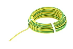 Fil Electrique H07V-U Jaune et Vert 1.5 mm² - Bobine de 10 m - Ref 8324486B - Miguelez