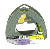 Fil Electrique H07V-U Jaune et Vert 2.5 mm² - Bobine de 10 m - Ref 111825 - Debflex