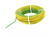 Fil Electrique H07V-U Jaune et Vert 2.5 mm² - Bobine de 25 m - Ref 8324586D - Miguelez