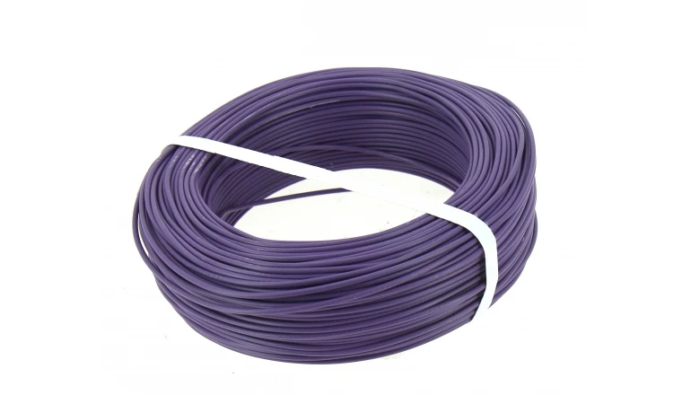 Fil Electrique H07V-U Violet 1.5 mm²  Bobine 100 m - Ref 8324497S - Miguelez