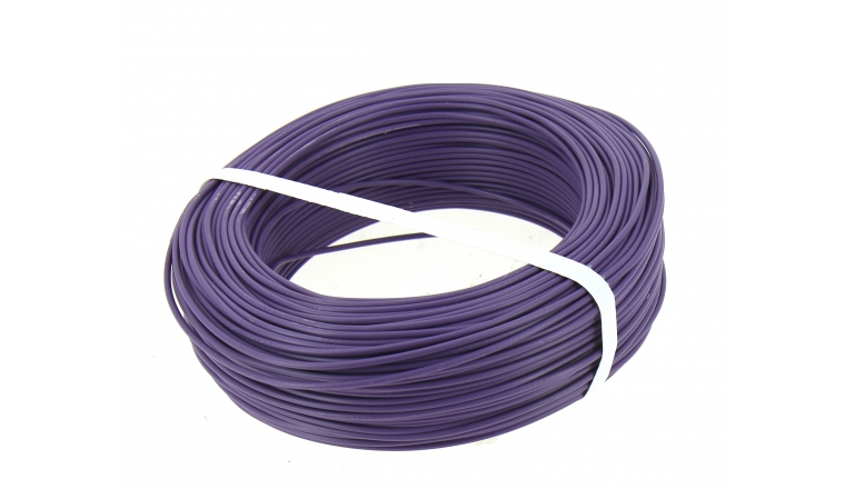 Fil Electrique H07V-U Violet 1.5 mm²  Bobine 100 m - Ref 8324497S - Miguelez