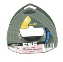 Fil Electrique H07V-U Bleu 1.5 mm² - Bobine de 5 m - Ref 110817 - Debflex