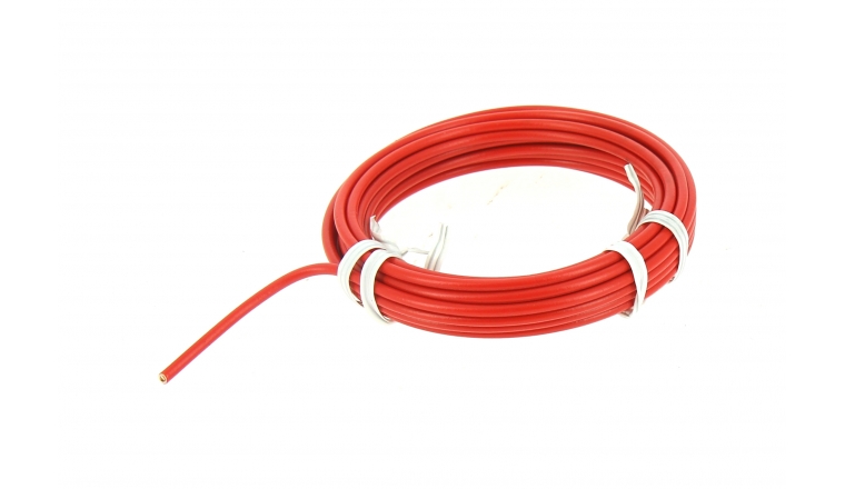 Fil Electrique H07V-U Rouge 2.5 mm² - Bobine de 5 m - Ref 8324594A - Miguelez