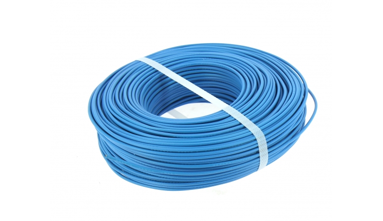 Fil électrique H07V-U rigide bleu 1.5mm² – Bobine de 100m