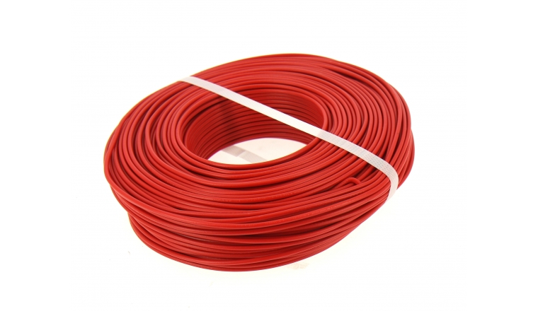 Fil Electrique H07V-U Rouge 1.5 mm² - Bobine de 100 m - Ref 8324494S - Miguelez