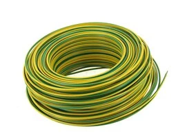 Fil Electrique H07V-U Jaune et Vert 1.5 mm² - Bobine de 100 m - Ref 8324486S - Miguelez