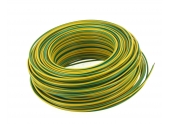 Fil Electrique H07V-U Jaune et Vert 1.5 mm² - Bobine de 100 m - Ref 8324486S - Miguelez