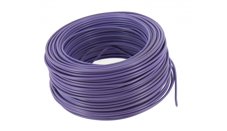 Fil Electrique H07V-U Violet 2.5 mm² - Bobine de 100 m