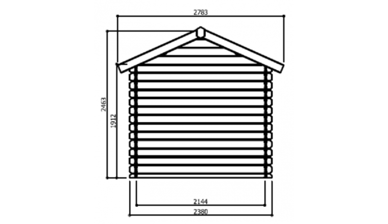 Abri de jardin en Bois ARLES Solid 7.17 m² S8319