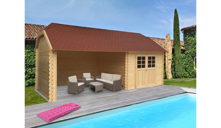 Abri de jardin en Bois YORK Solid 7.53 m² S8509
