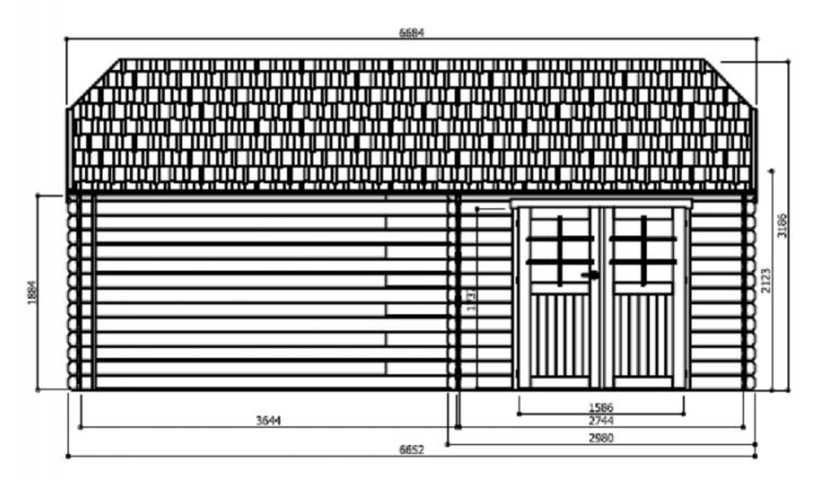 Abri de jardin en Bois YORK Solid 7.53 m² S8509