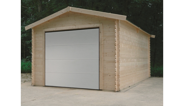 Garage en Bois Solid 16.20 m² avec Porte Sectionnelle S8330