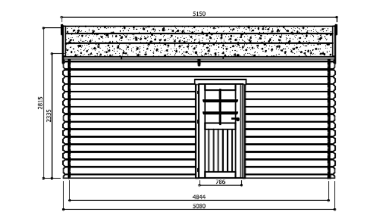 Garage en Bois Solid 16.20 m² avec Porte Sectionnelle S8330