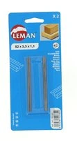 Lot de 2 fers de rabot 82X5,5X1,1 au carbure