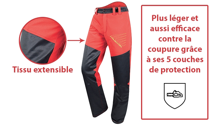 Pantalon de Bûcheron Prior Move Pro XS à 2XL Anti-Coupure Type A Classe 1 - Francital