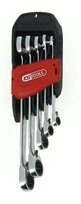 Jeu de 5 Clés Mixte à Cliquet 8 à 19 mm - Ref 503.4905 - KS Tools