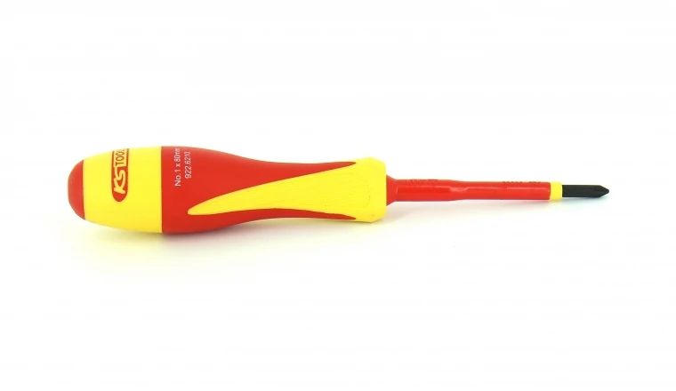 Tournevis Cruciforme Isolé PH1 x 80 mm - Ref 922.6210 - KS Tools