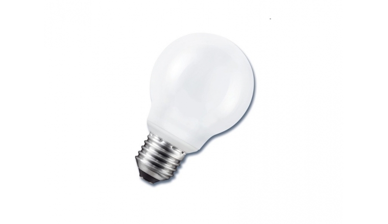 Lampe fluocompacte globe 15W/75W culot E27