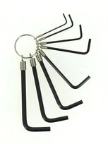 Assortiment de 8 clés mâle 6 pans - 1.5 à 8 mm - Ref 114003 - Ironside