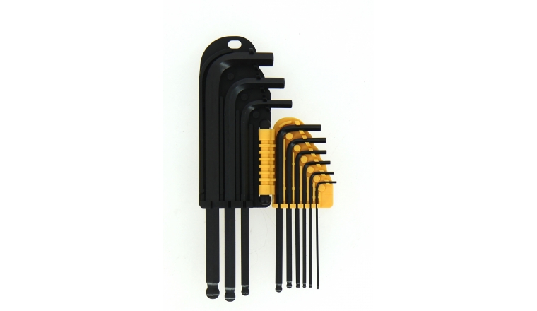Assortiment de 9 clés mâle 6 pans - 1.5 à 10 mm - Ref 114010 - Ironside