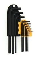 Assortiment de 9 clés mâle 6 pans - 1.5 à 10 mm - Ref 114011 - Ironside
