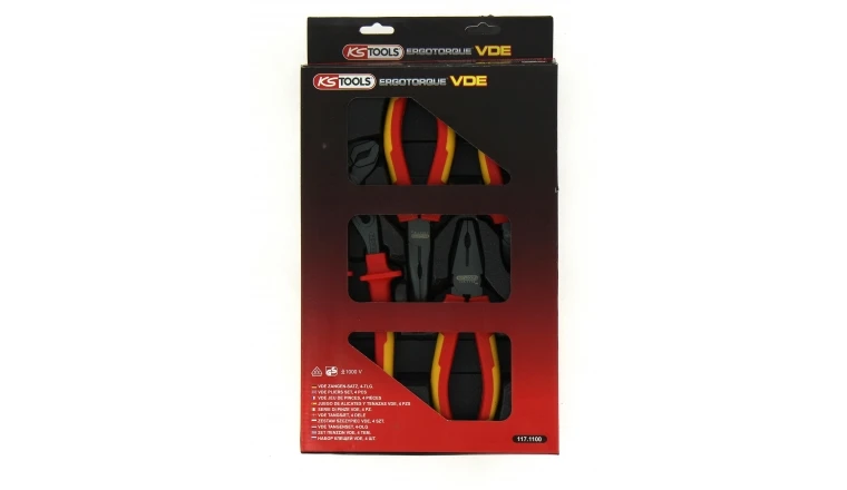 Jeu de 4 pinces Isolées - Ref 117.1100 - KS Tools