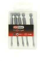 Boîte de 5 Embouts de Vissage 1/4" PH1 x 75 mm - Ref 918.3151 - KS Tools