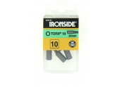 Boîte de 10 Embouts de Vissage 1/4" T10 x 25 mm - Ref 244161 - Ironside