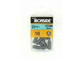 Boîte de 10 Embouts de Vissage 1/4" PZ1 x 25 mm - Ref 244158 - Ironside