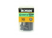 Boîte de 10 Embouts de Vissage 1/4" T40 x 25 mm - Ref 244166 - Ironside