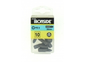 Boîte de 10 Embouts de Vissage 1/4" PZ 2 x 25 mm - Ref 244159 - Ironside