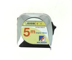 Mètre Ruban 5 m x 19 mm - Ref 652103 - Wilmart