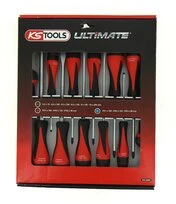 Coffret de 12 Tournevis Plat, Cruciforme et Pozidriv - Ref 922.6080 - KS Tools