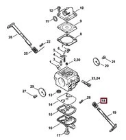 Ressort de Rappel de Carburateur pour Machine Thermique Stihl - Ref 1123-122-3000