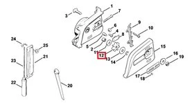 Pignon 3/8"  7 dents pour Tronçonneuse Stihl - Ref 1206-642-1301