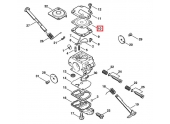 Membrane de Réglage Carburateur machine thermique Stihl - Ref 4129-121-4700