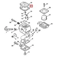 Joint de Carburateur pour machine thermique Stihl - Ref 4129-129-0902