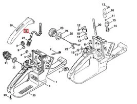 Durite d'Aspiration de Carburant pour Tronçonneuse 024, 026 et MS 260 Stihl - Ref 1121-358-7700