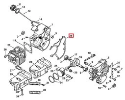 Joint de Carter de Vilebrequin pour Tronçonneuse 020, MS200 et MC 200 Stihl - Ref 1129-029-0500