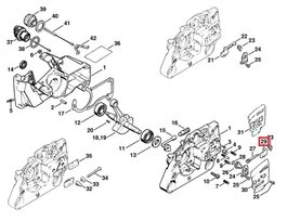 Coulisse de Tension de Chaîne pour Tronçonneuse Stihl - Ref 1125-640-1900